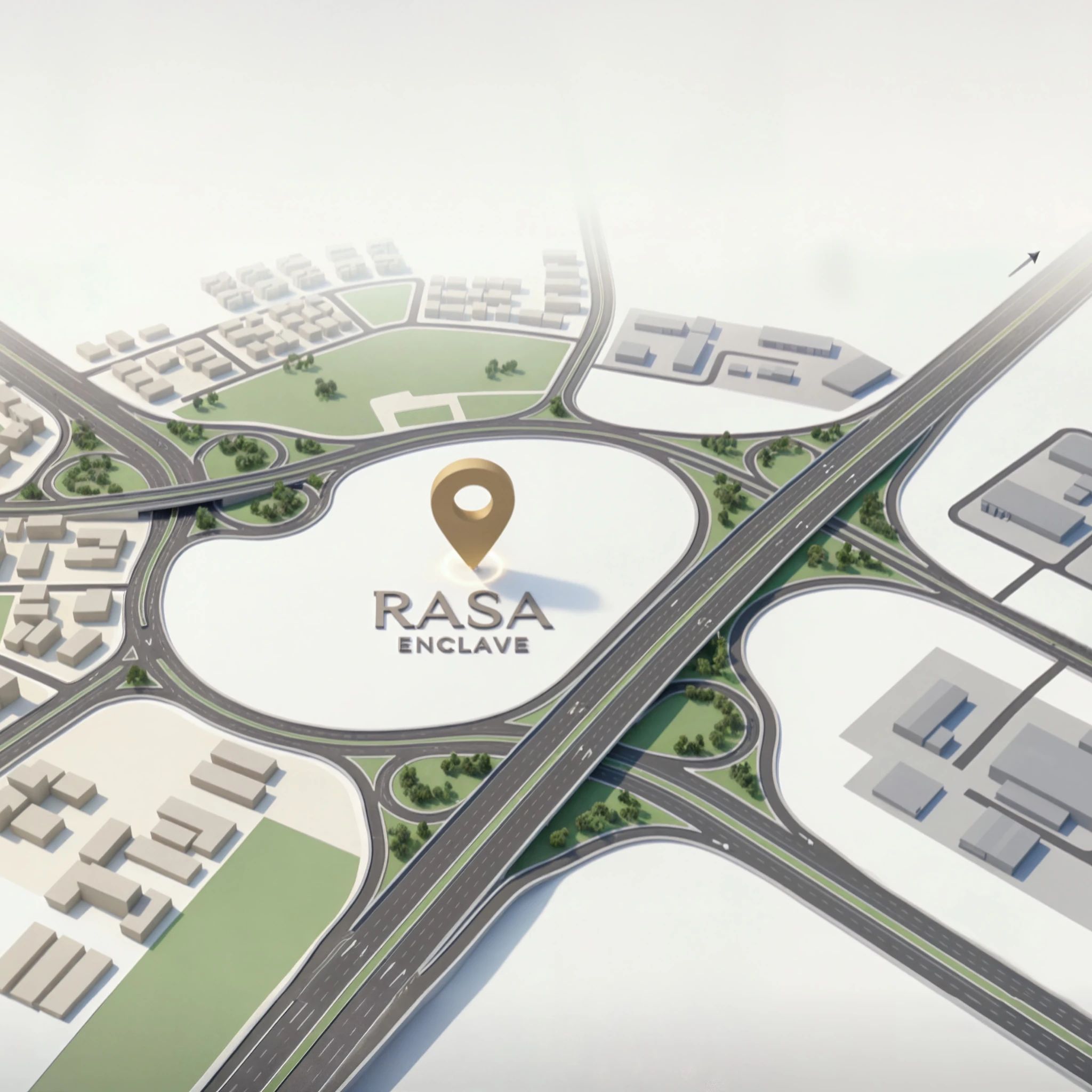 Rasa Enclave location and connectivity map